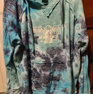 Tye dye aztec hoodie